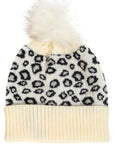 LEOPARD POMPOM TOQUE