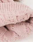 DIAMOND KNIT POMPOM TOQUE