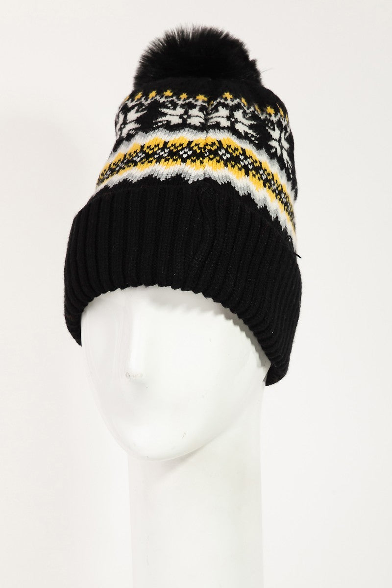 FAIR ISLE POMPOM TOQUE