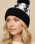 ARGYLE POMPOM TOQUE