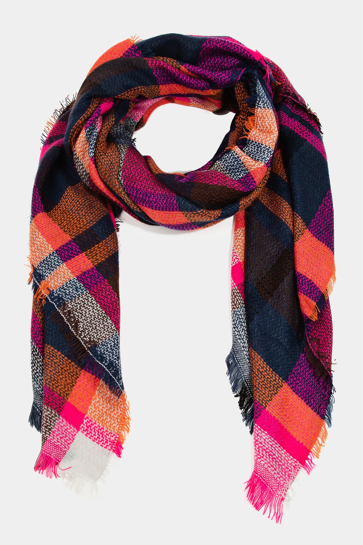 PLAID BLANKET SCARF
