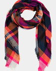 PLAID BLANKET SCARF