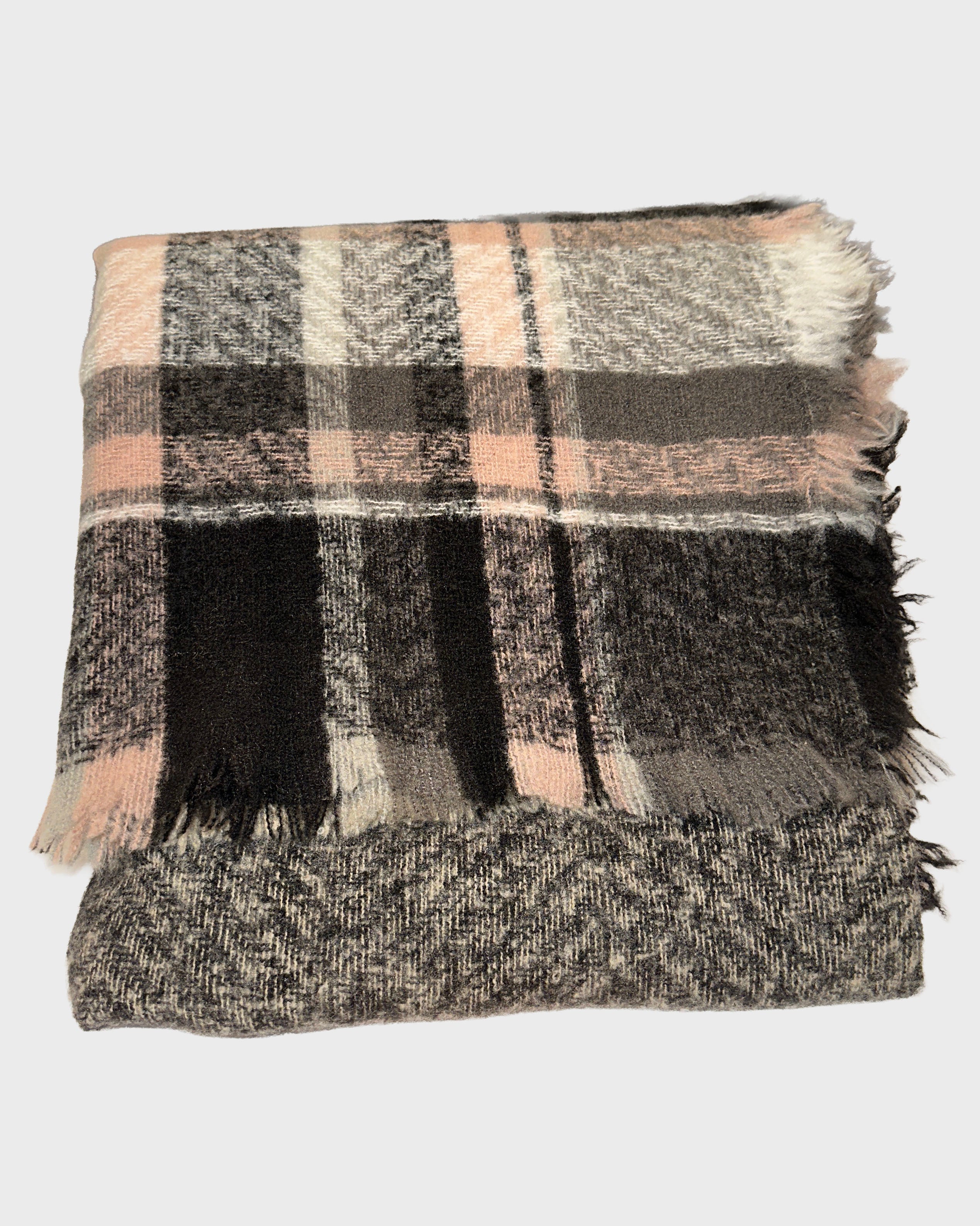 PLAID BLANKET SCARF
