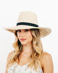 BANDED STRAW HAT