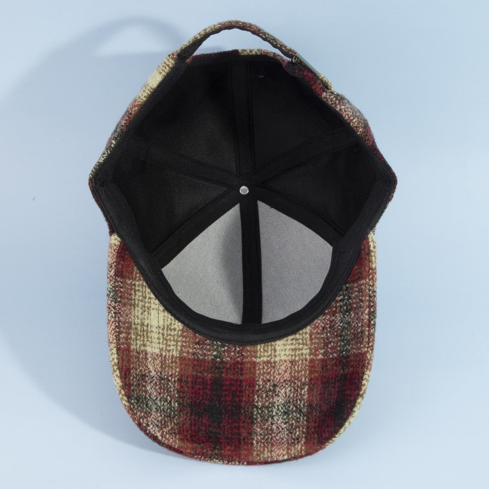 PLAID BALL CAP