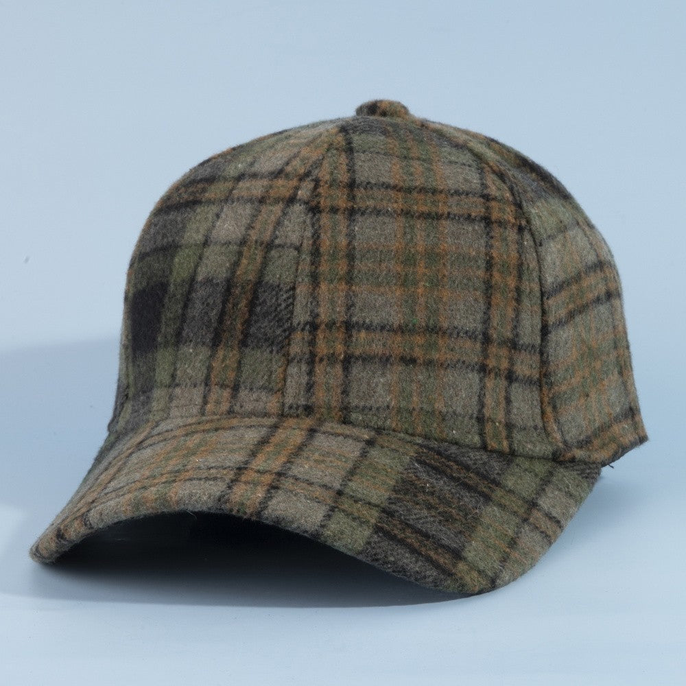 PLAID BALL CAP