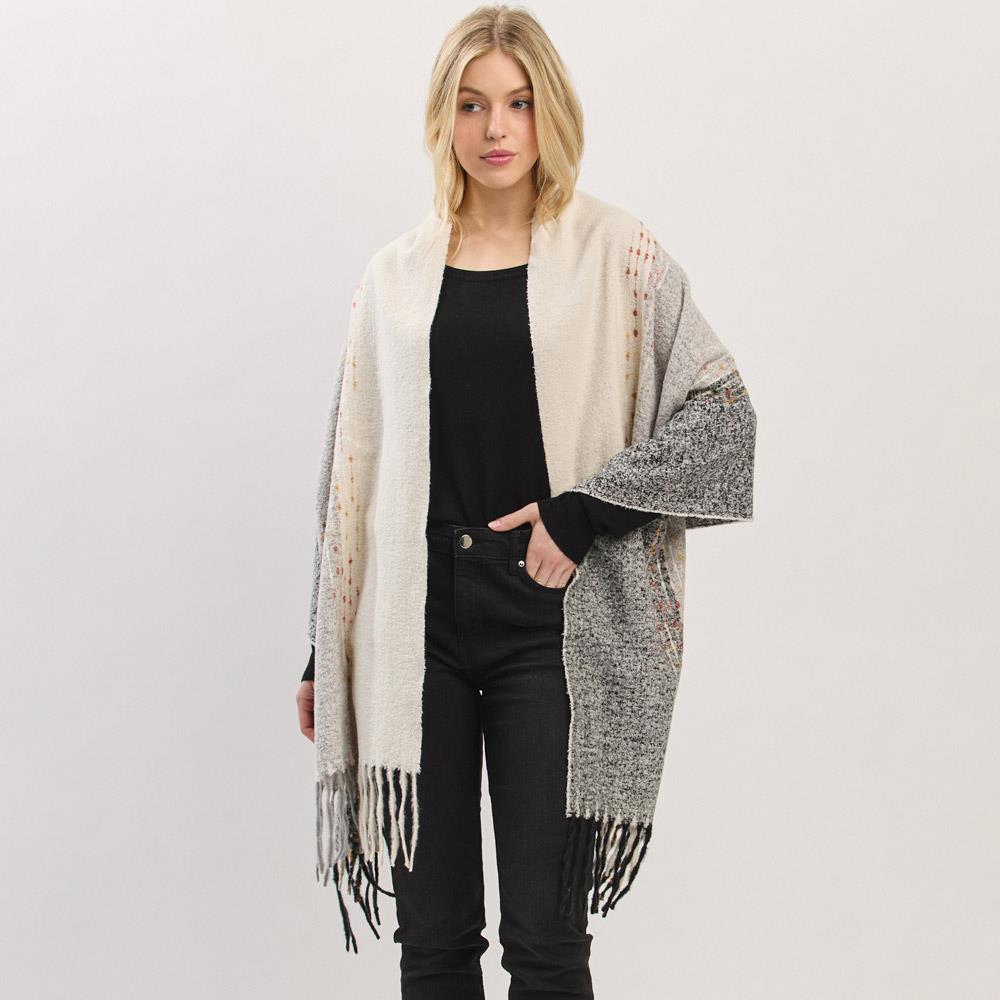 TUFTED LINES SCARF