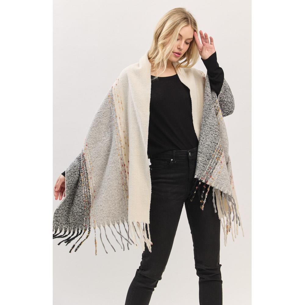 TUFTED LINES SCARF