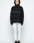 OMBRE STRIPE TURTLENECK SWEATER