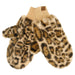 CONVERTIBLE FAUX FUR LEOPARD MITTEN