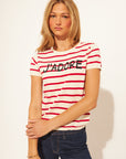 NICOLAS J'ADORE SHORT SLEEVE KNIT TOP