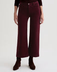 SAIGE WIDE LEG CROP CORDUROY IN WINERY