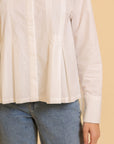 BOX PLEAT BLOUSE