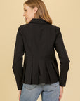 BOX PLEAT BLOUSE