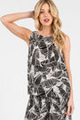 LEAF PRINT KEYHOLE TANK