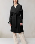 OLIVIA CASCADE COLLAR TRENCH COAT
