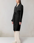 OLIVIA CASCADE COLLAR TRENCH COAT