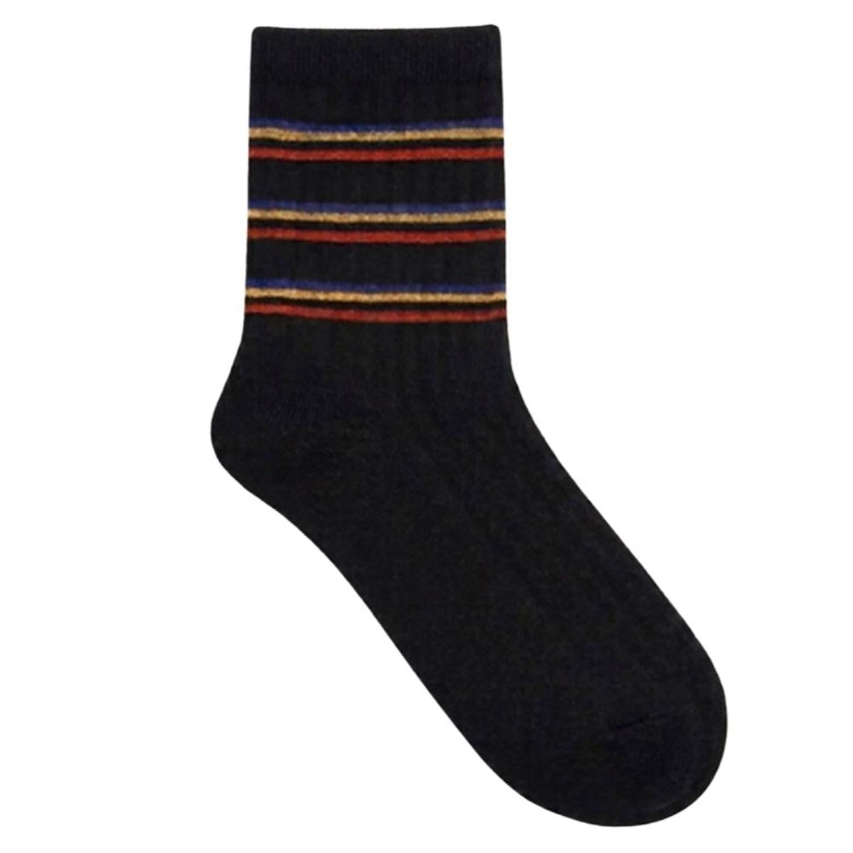 STRIPED RIB SOCKS