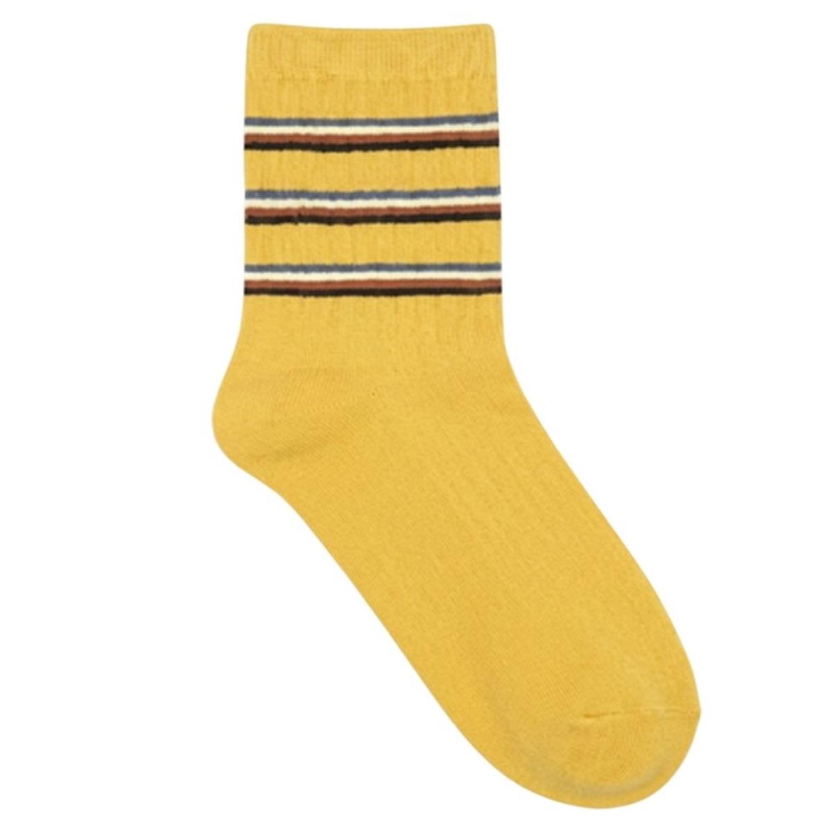 STRIPED RIB SOCKS
