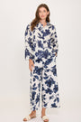 DIGITAL FLORAL POPLIN COTTON PALAZZO PANT