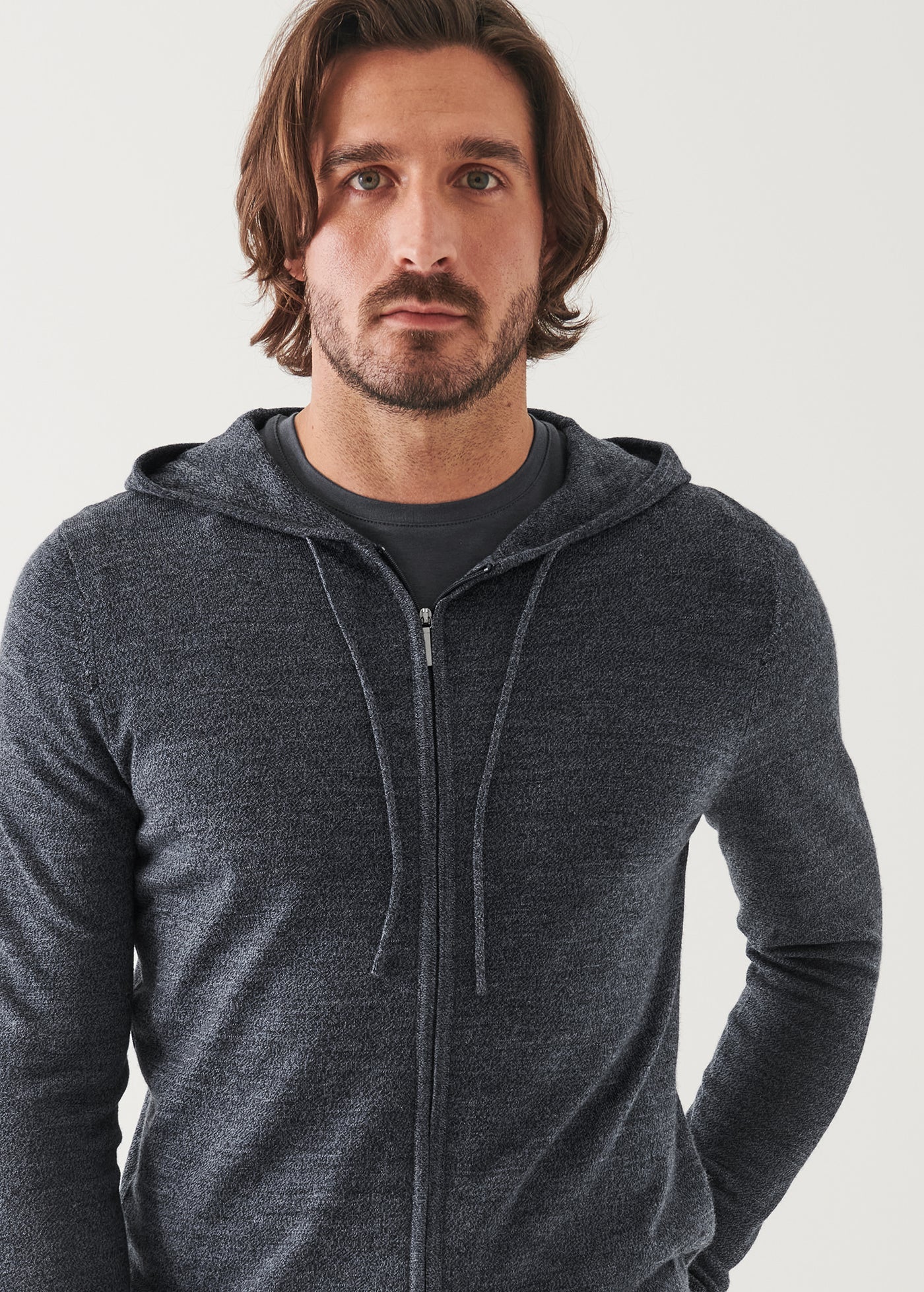 14GG XFINE MERINO ZIP UP HOODIE