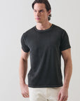 SHORT SLEEVE PIMA COTTON STRETCH VINTAGE WASH CREW TEE