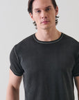 SHORT SLEEVE PIMA COTTON STRETCH VINTAGE WASH CREW TEE