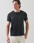 SHORT SLEEVE PIMA COTTON STRETCH VINTAGE WASH CREW TEE