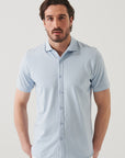 SHORT SLEEVE ICONIC BUTTON FRONT SHIRT