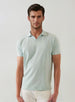 SHORT SLEEVE ICONIC PIMA COTTON STRETCH JOHNNY COLLAR