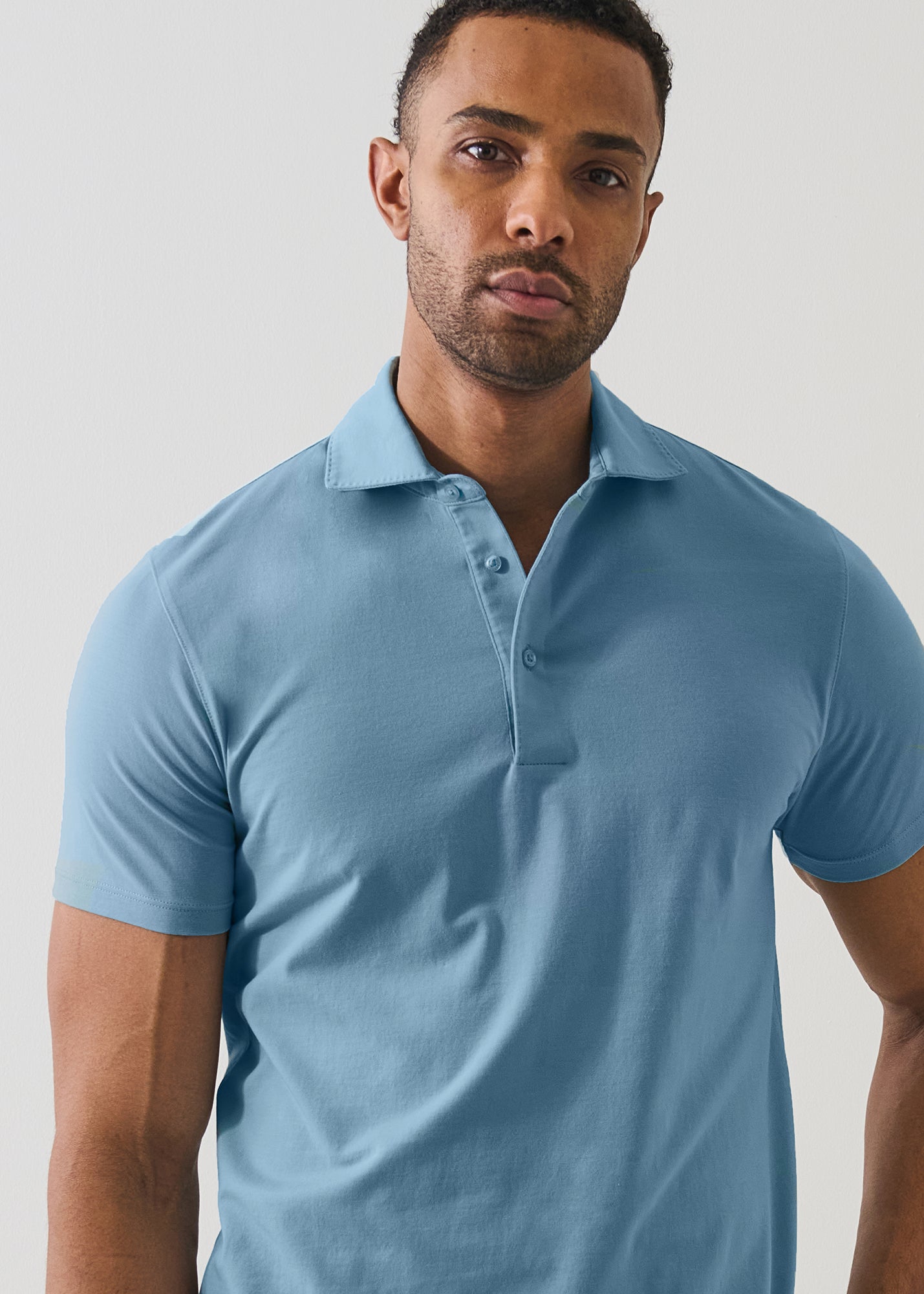 SHORT SLEEVE ICONIC PIMA COTTON STRETCH AMF STITCH POLO