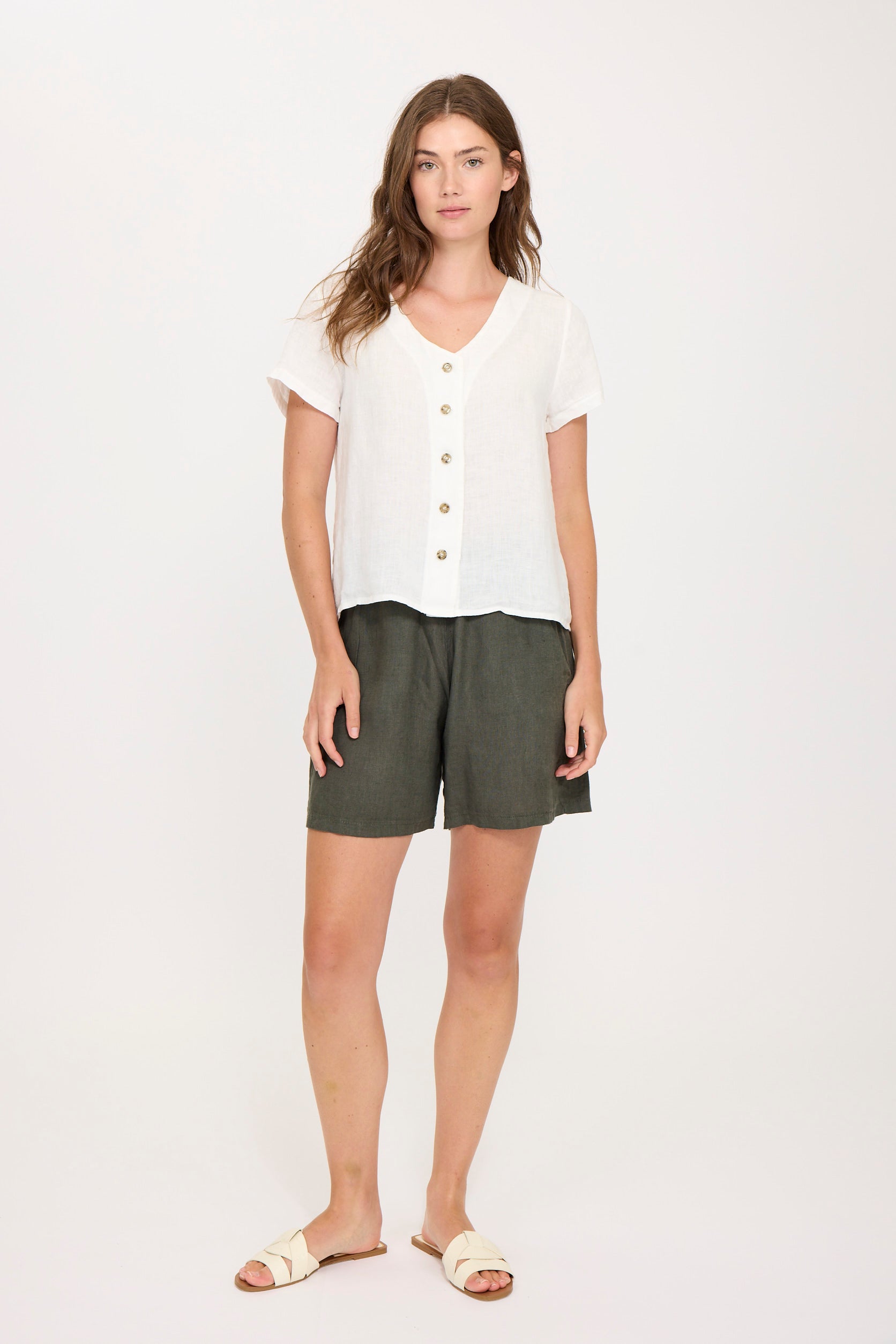 LINEN SHORTS