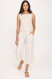 CROPPED LINEN PANT