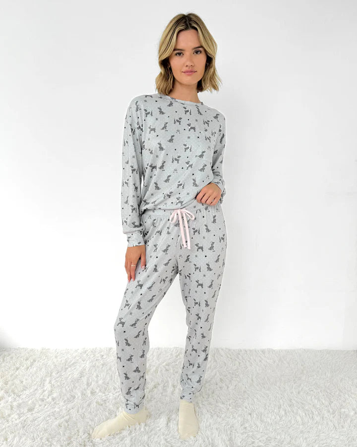 HOLIDAY DOG MARNA JERSEY PJ SET