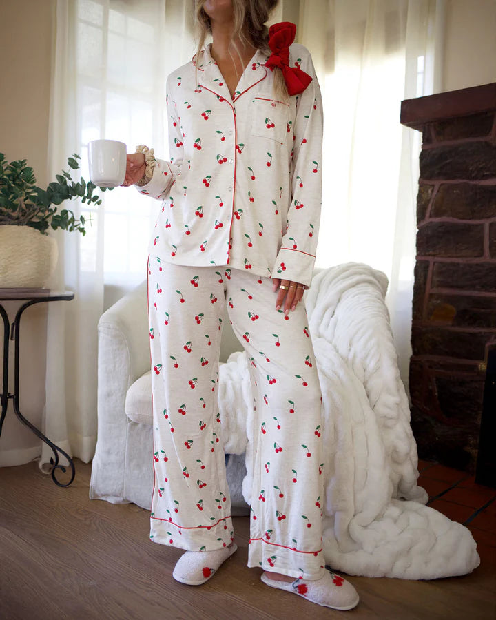 CHERRY TOSS FLORA PILLOWSOFT PJ SET