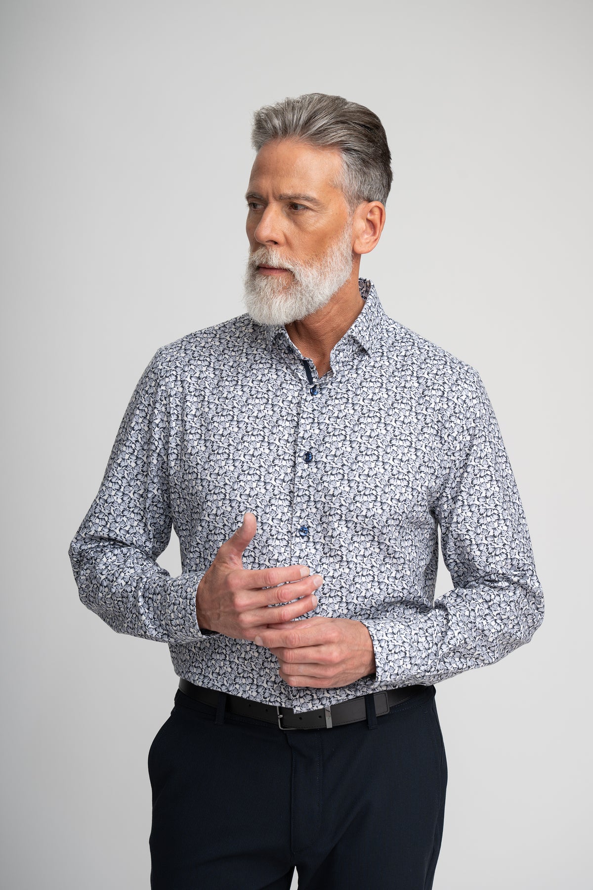 ROSES PRINT TWILL SHIRT