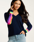 BRITE SIDE STRIPED SLEEVE SWEATER