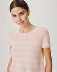 EMERSON STRIPE SHORT SLEEVE SWEATER