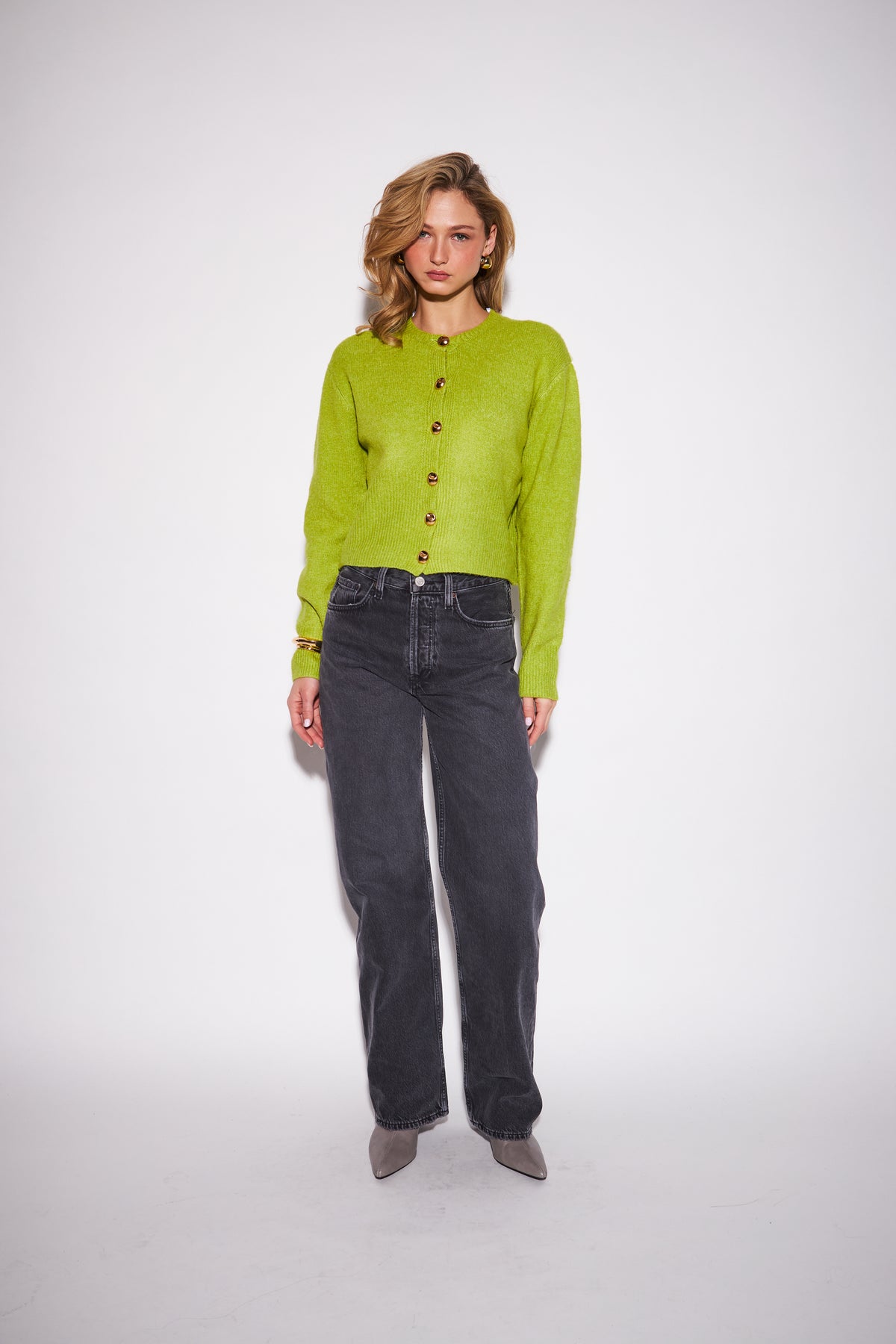 SAVANNAH STATEMENT BUTTON CARDIGAN