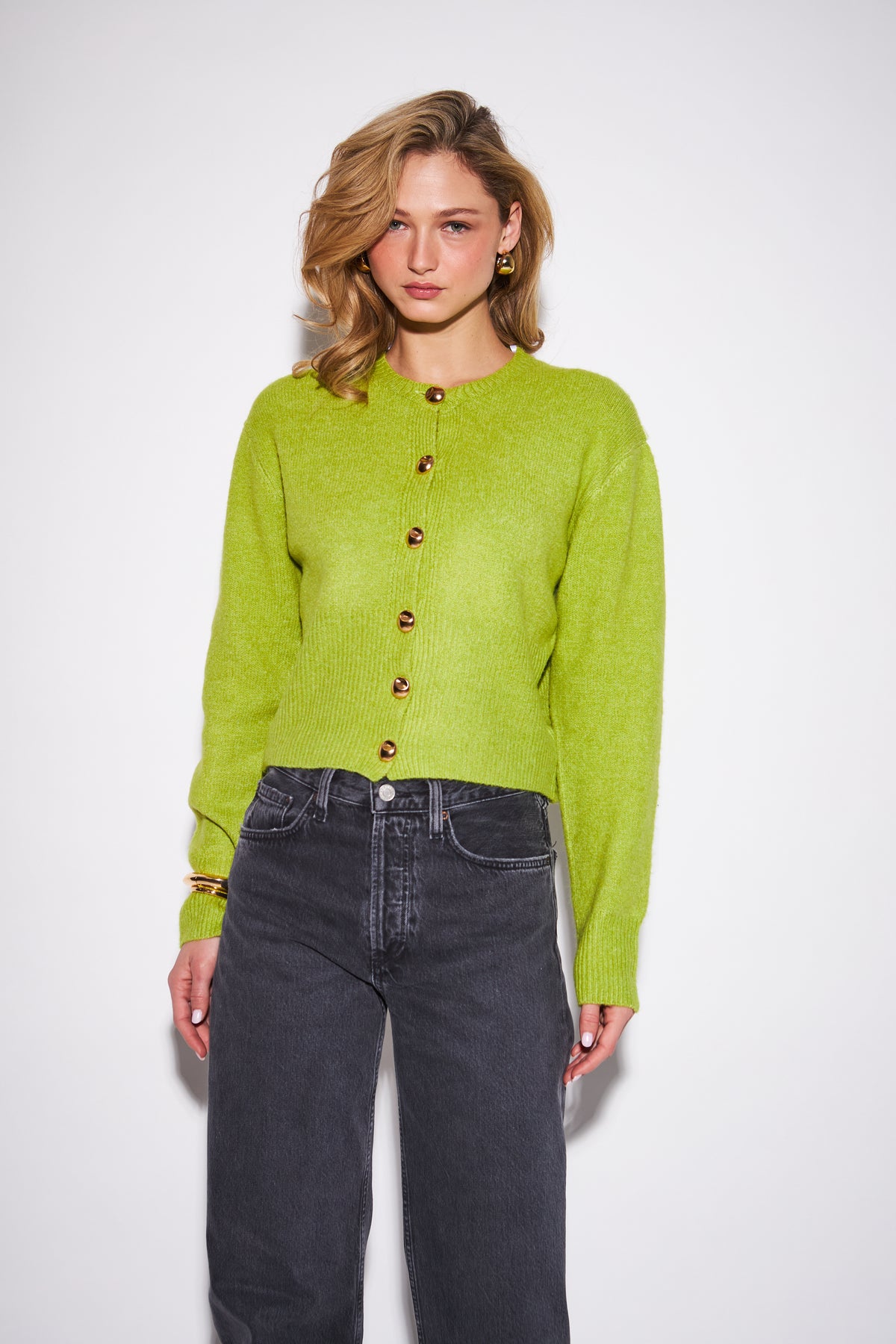 SAVANNAH STATEMENT BUTTON CARDIGAN