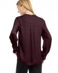 POPOVER V-NECK BLOUSE