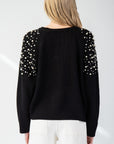 PEARL SHOULDER SWEATER