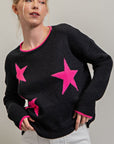 STAR PRINT SWEATER