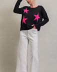 STAR PRINT SWEATER