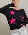 STAR PRINT SWEATER