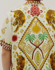 BEACH SHIRT IN TIGER CREAM
