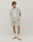 TEXTURED STRIPE SHIRT