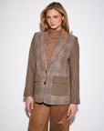 STELLA GINGHAM & HOUNDSTOOTH BLAZER