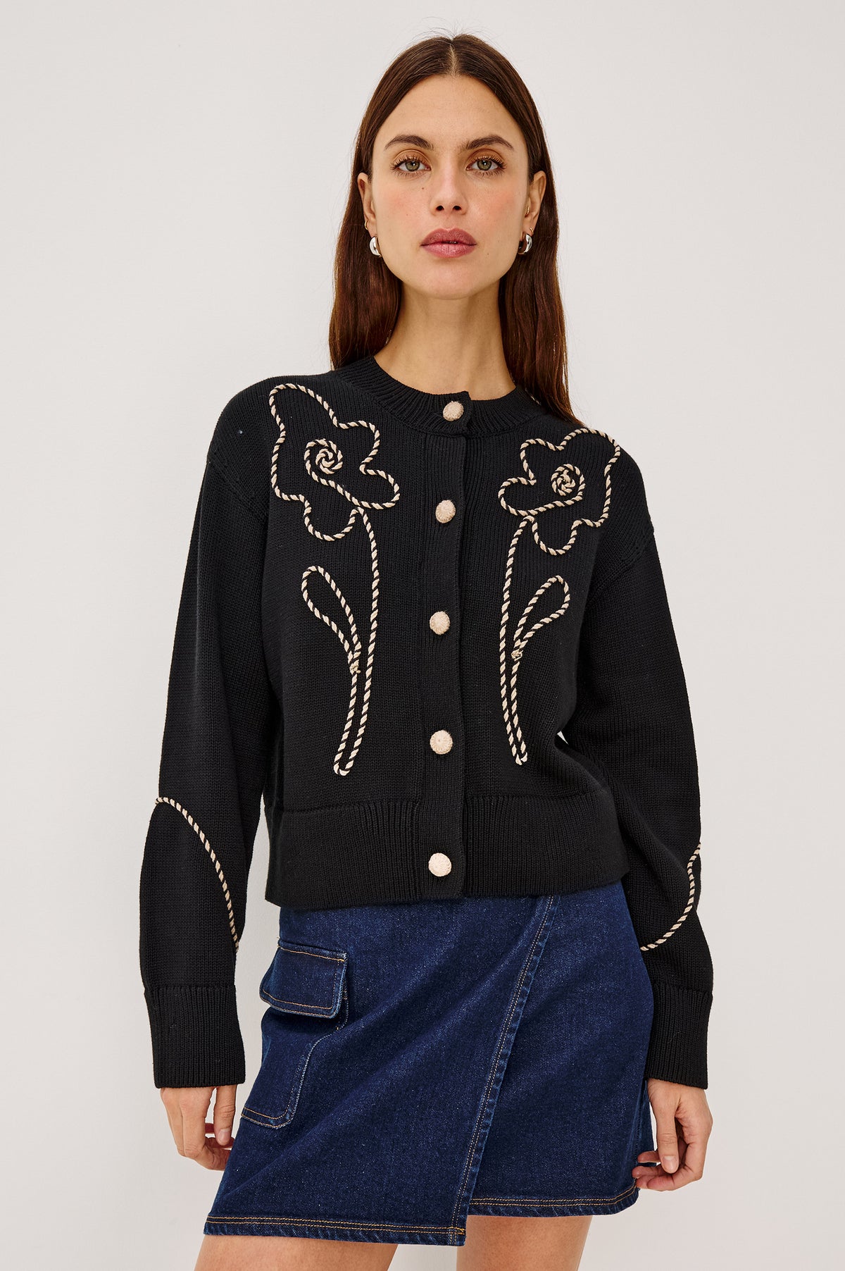 SYBIL WESTERN FLORAL CARDIGAN