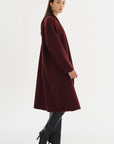 THARA SHAWL COLLAR DOUBLE FACE WOOL COAT